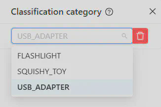 Classification categories