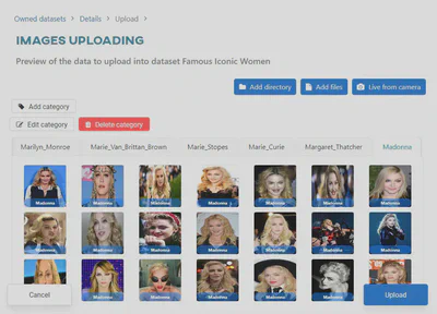 Adding images to the category