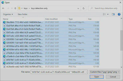 Upload with annotations
