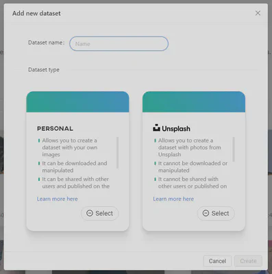 Add new dataset