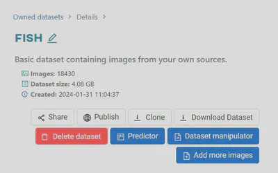Dataset view