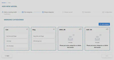 Merging categories