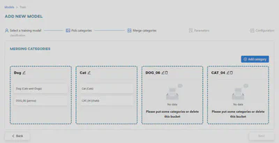 Merging categories