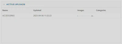 Active uploads