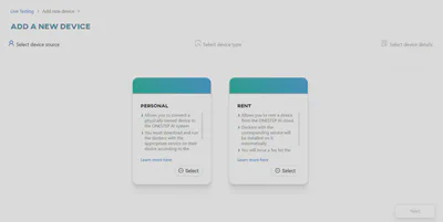 Select device source