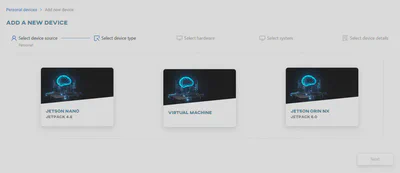 Select device source