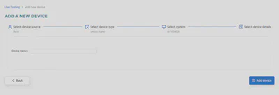 Enter device name