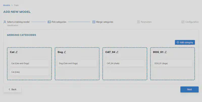 Merging categories