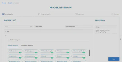 Model re-train