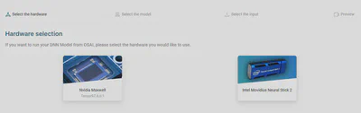 Hardware selection