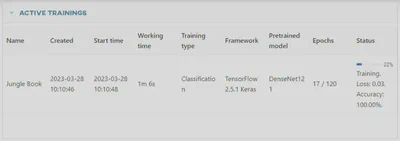 Recent trainings