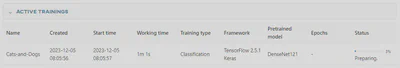 Training in progress