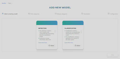 Create new model