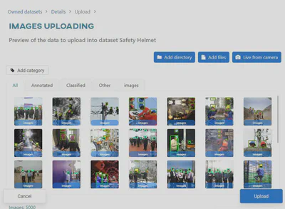 Upload directory