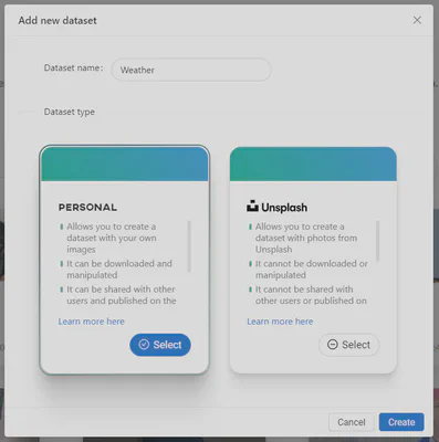 Create dataset