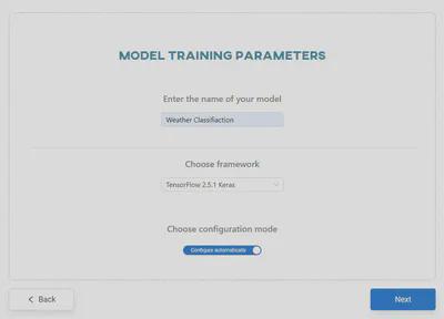 Set model parameters