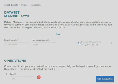Dataset manipulator