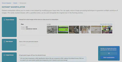 Dataset manipulator