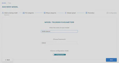 Set model parameters