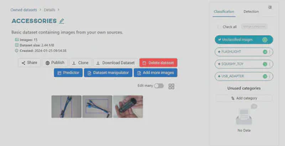 Select ‘Unclassified images’