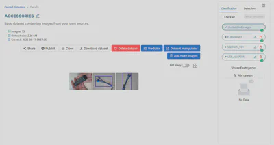 Select ‘Unclassified images’