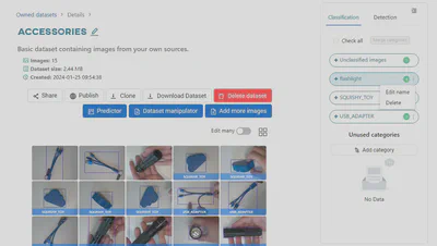 Edit category