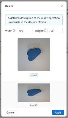 Set width and height