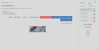 Select ‘Unannotated images’