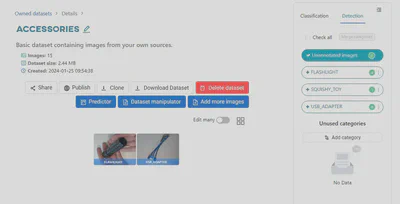 Select ‘Unannotated images’