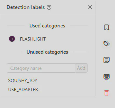 Detection labels