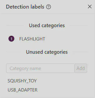Detection labels
