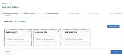 Merging categories