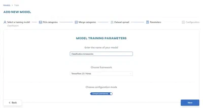 Set the model training parameters