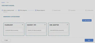 Merging categories