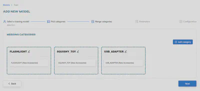 Merging categories