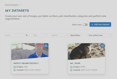 Add new dataset