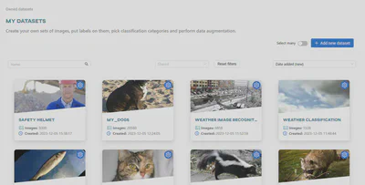 Add new dataset