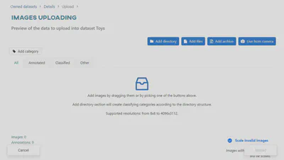 4 options for uploading
