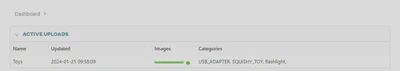 Keep the tab open while uploading