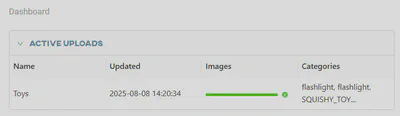 Keep the tab open while uploading