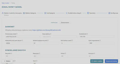 Ustaw parametry modelu