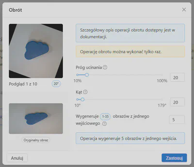 Ustaw odpowiednie parametry