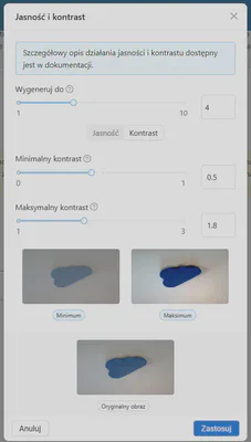 Ustaw odpowiednie parametry