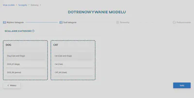 Scalanie kategorii z przypisanymi wszystkimi klasami
