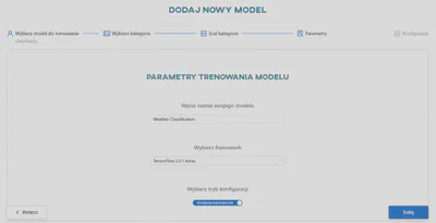 Ustaw parametry modelu