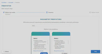 Parametry predykcyjne dla klasyfikacji