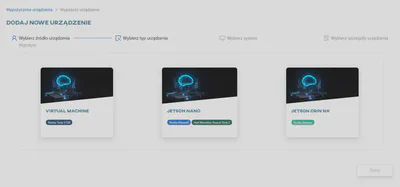 Wybierz typ urządzenia
