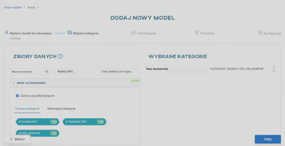 Wybierz Detekcja i zbiór danych New Accessories