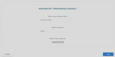 Ustaw parametry treningu modelu