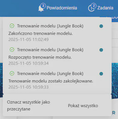 Zakończenie treningu